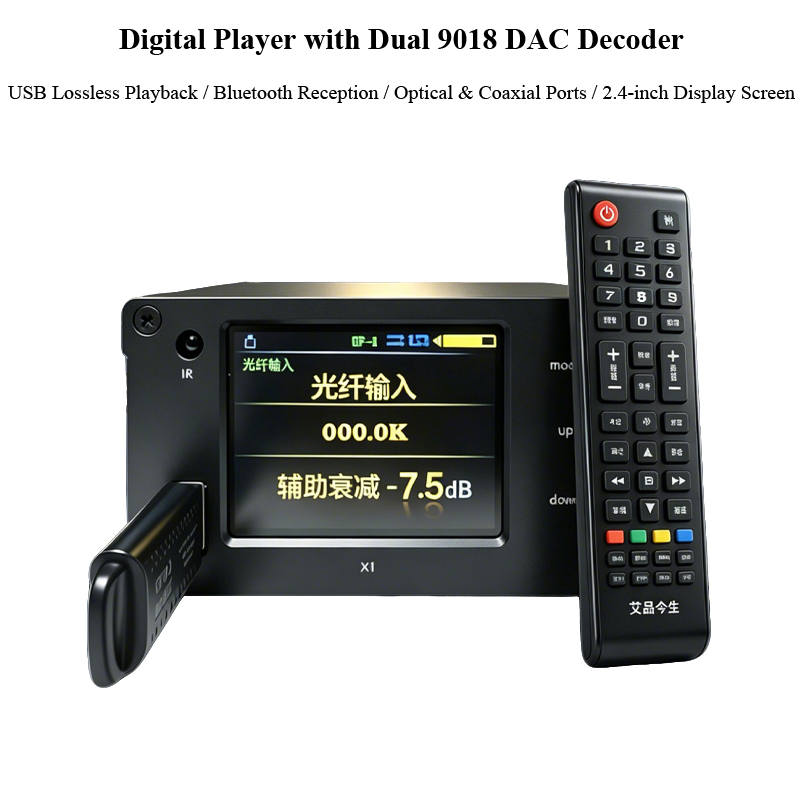 Audio Music Play - Lecteur audio numérique double ES9018K2M DSD512