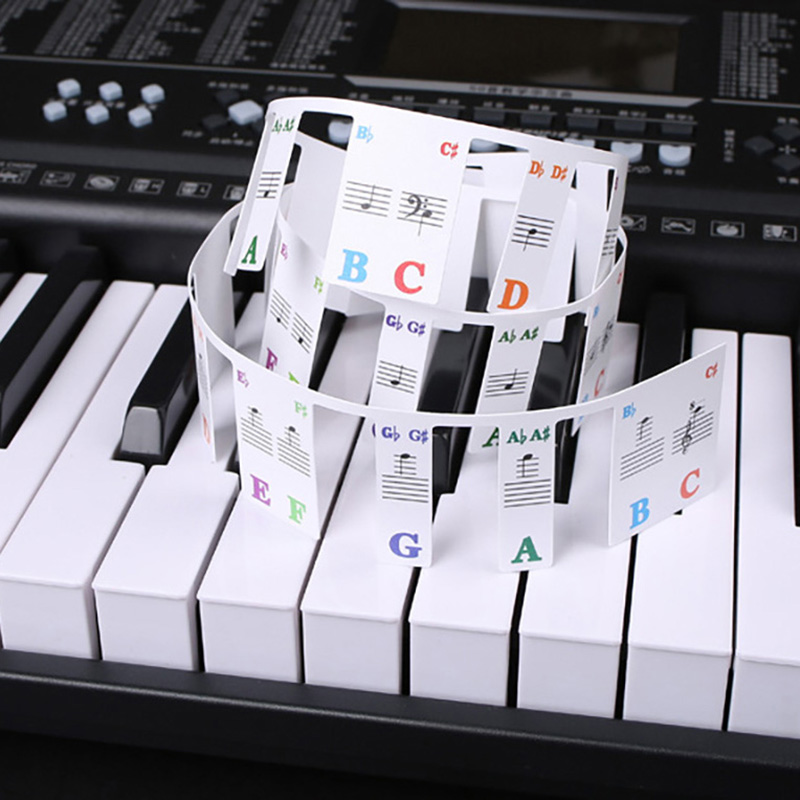 Keyboard Piano 61 Key - Autocollants pour clavier de piano 88/61