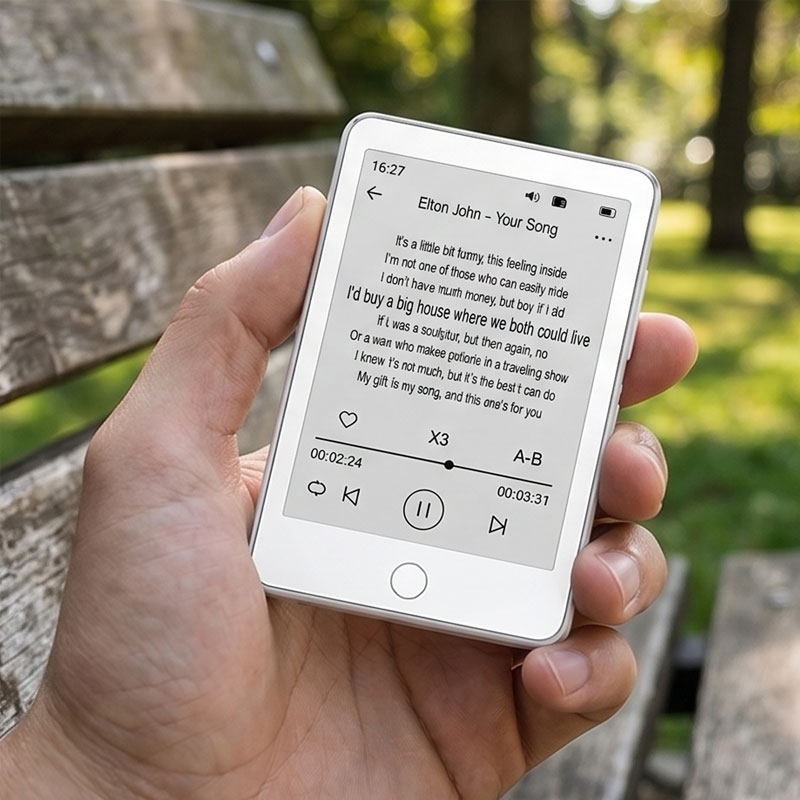 Music Audiobook - Lecteur MP3 avec écran E-ink de