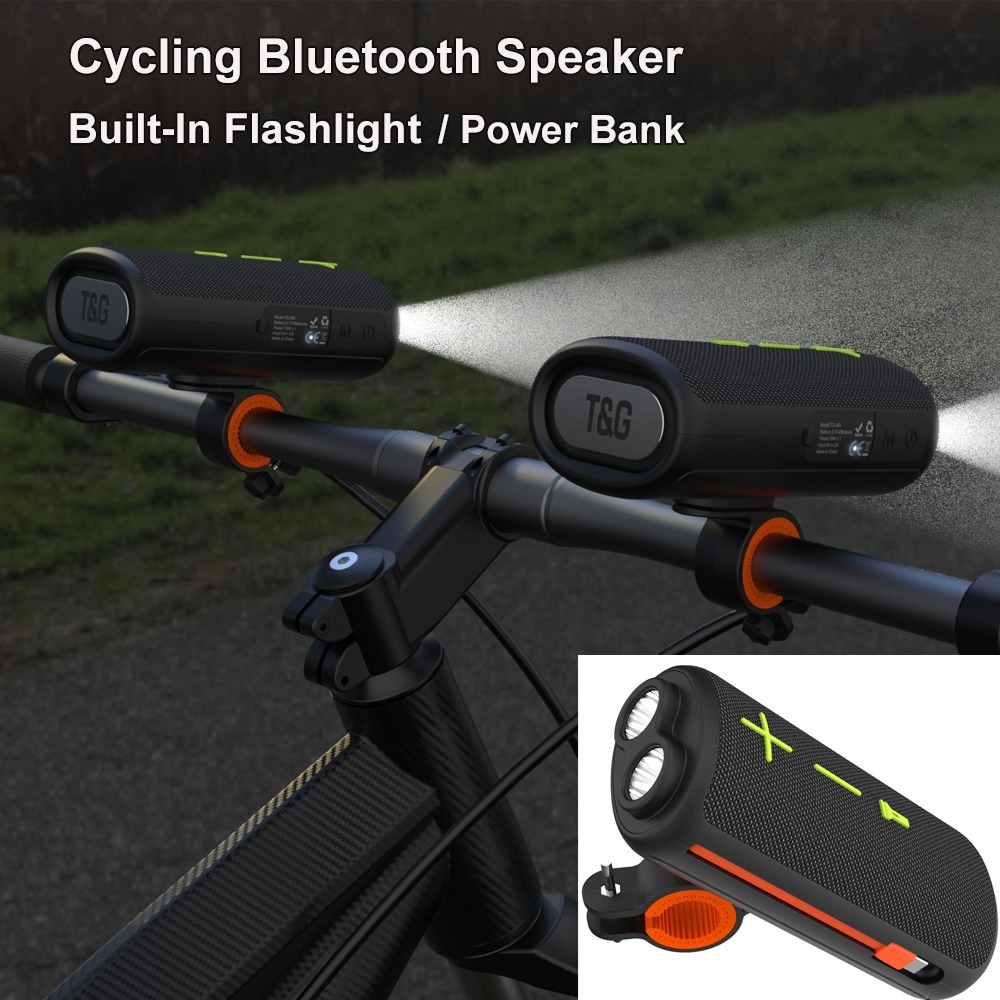 Audio Music Apple - Haut-parleur Bluetooth multifonctionnel pour vélo, étanche