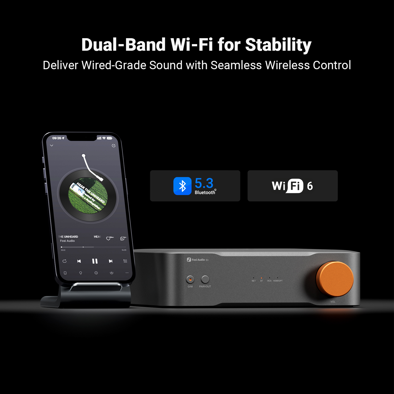 Fosi Audio Hi-Res Music Stream - Audio Music Play avis et prix