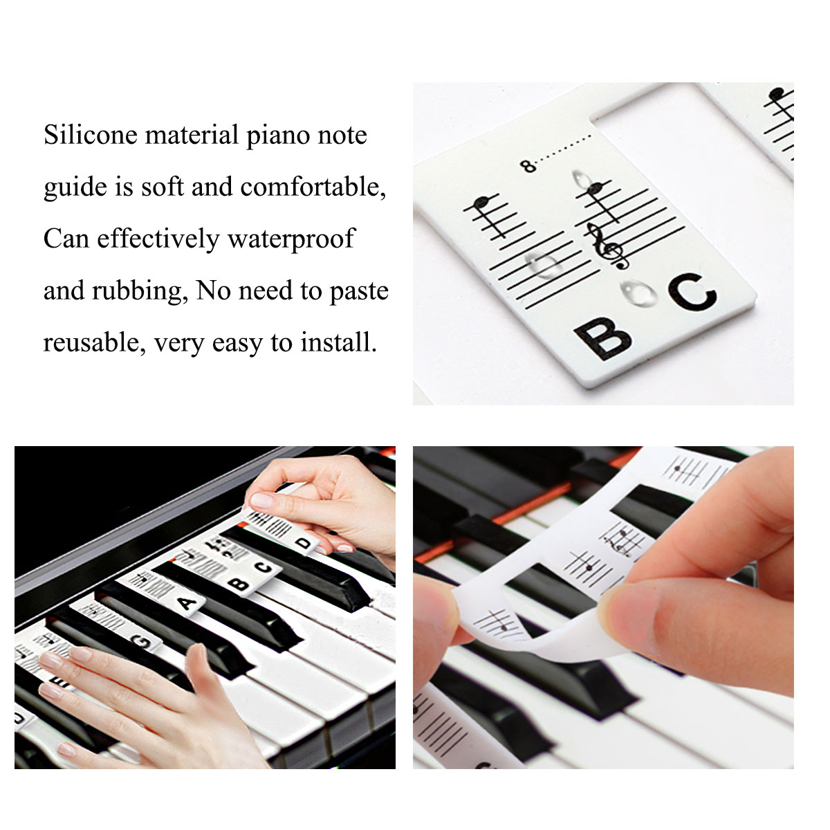 Autocollants pour clavier de p - Keyboard Piano 61 Key avis et prix