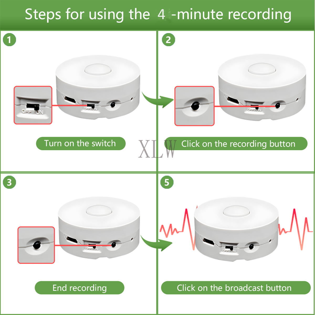 Bouton statique vocal 4M pour  - Audio Music Box avis et prix