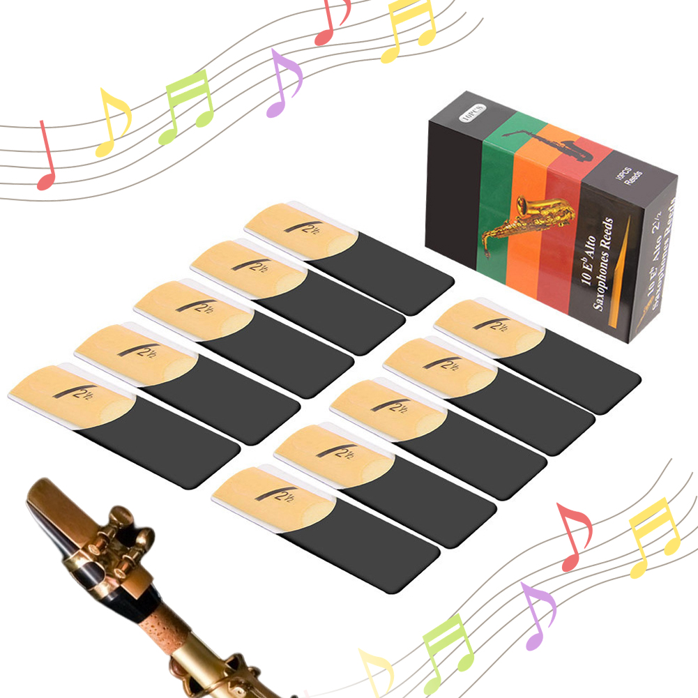 Lot de 10 anches pour saxophon - Saxophone Reed Pack avis et prix