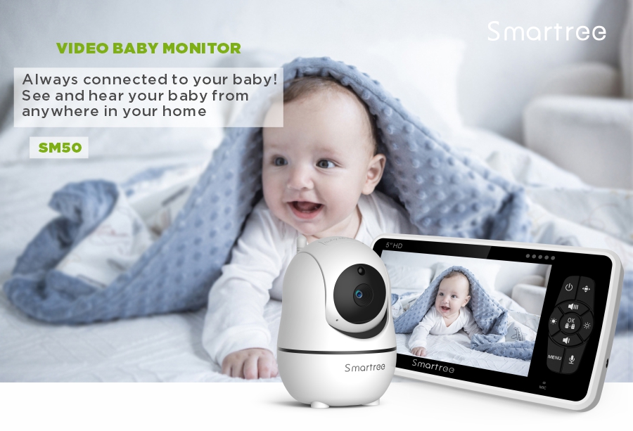 Smartree 5'' 720P HD Babyphone - Audiovision Music Player avis et prix