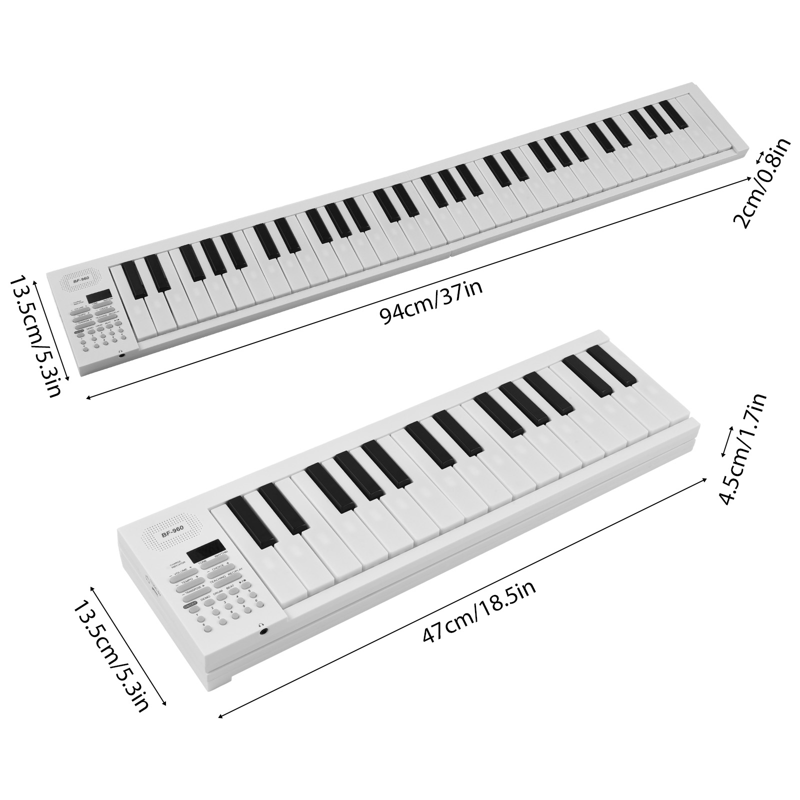Piano électronique pliable à 6 - Keyboard Piano 61 Key avis et prix