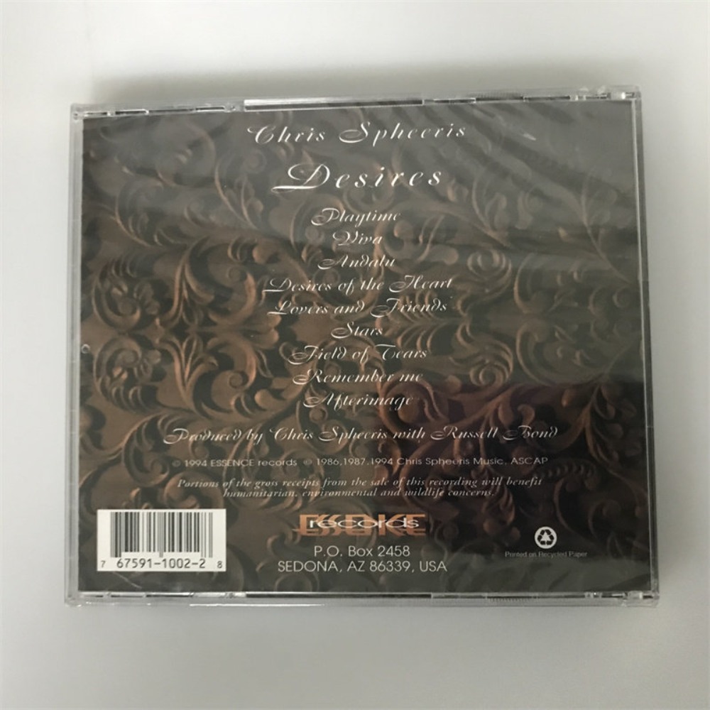 CD 'Desires' Chris Spheeris, D - Audio Music Cd avis et prix