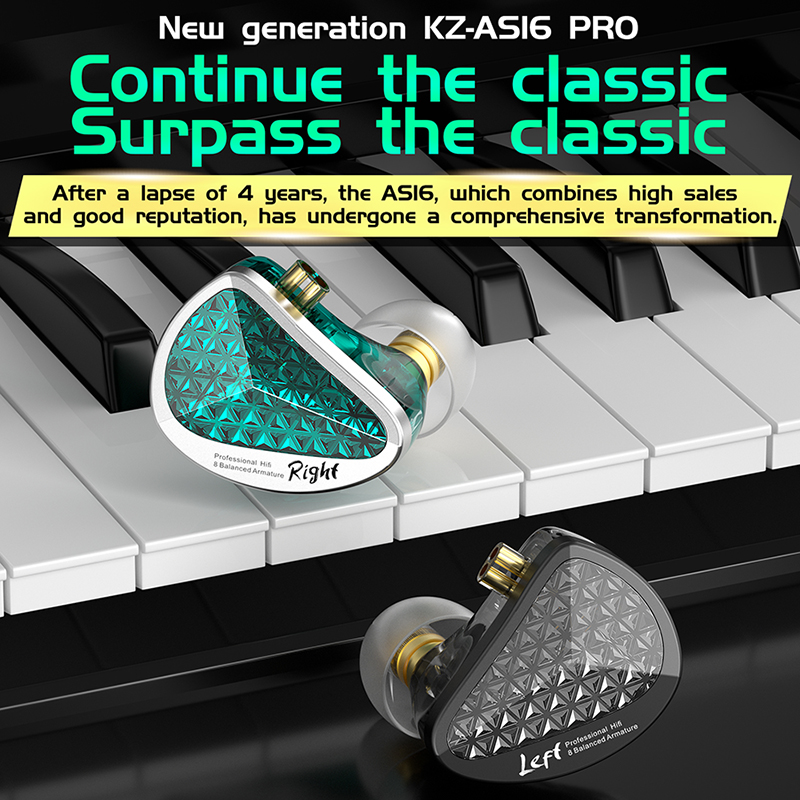 KZ AS16 PRO casque filaire 8BA - Music Audio Pro avis et prix